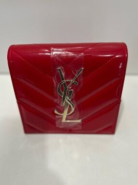 Saint Laurent Glossy Red Vanity Cosmetics Case